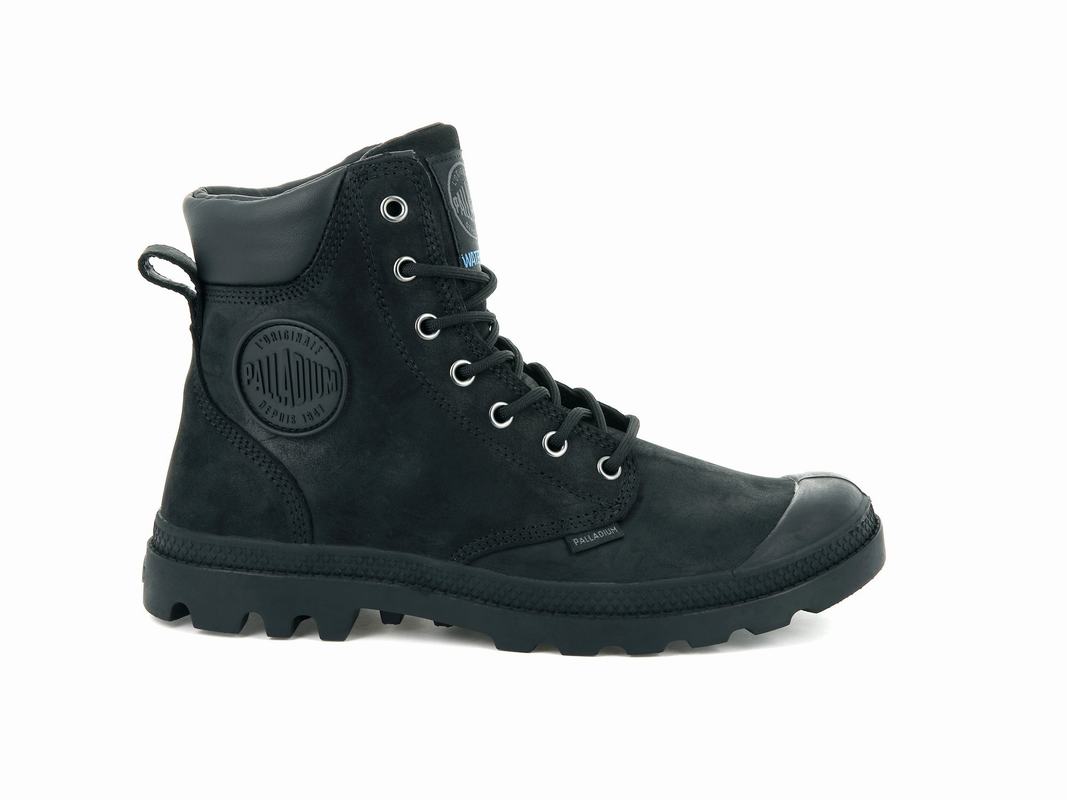 Palladium Pampa Cuff Wp Lux Men's Waterproof Boots Black (MVIE36081)